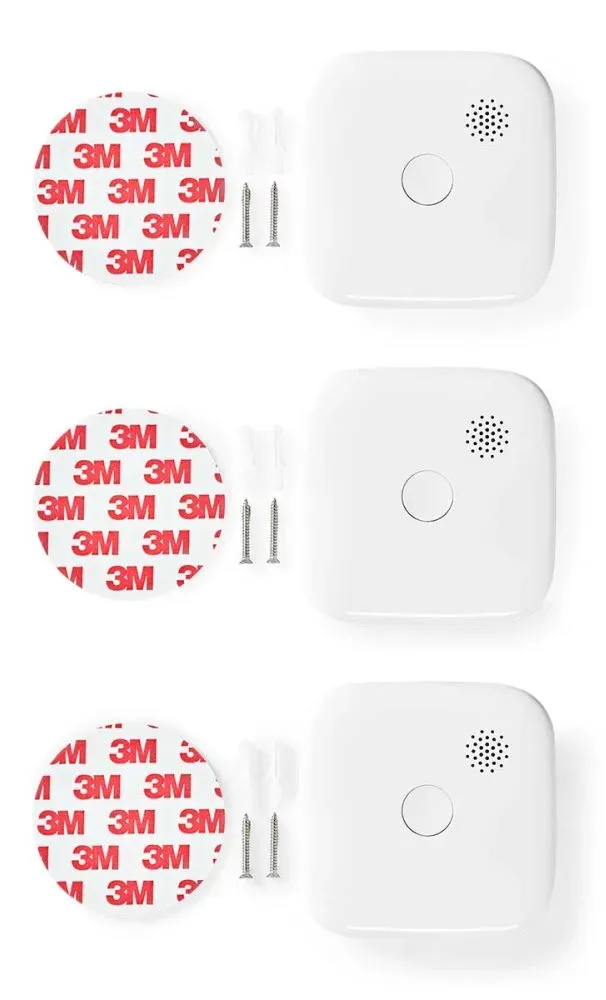 Nedis WIFIDS21WT3 SmartLife Detektor Kouře| Wi-Fi | Napájení z baterie | Životno