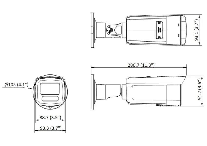 Hikvision DS-2CD2T87G2H-LI(2.8mm)(eF) - 8MPix IP Bullet Hybrid ColorVu AcuSense kamera; WDR 130dB, IP67