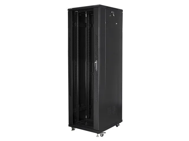 LANBERG Volně stojící skříň 19" 42U/600x800 (v rozloženém stavu) černá (RAL9004)