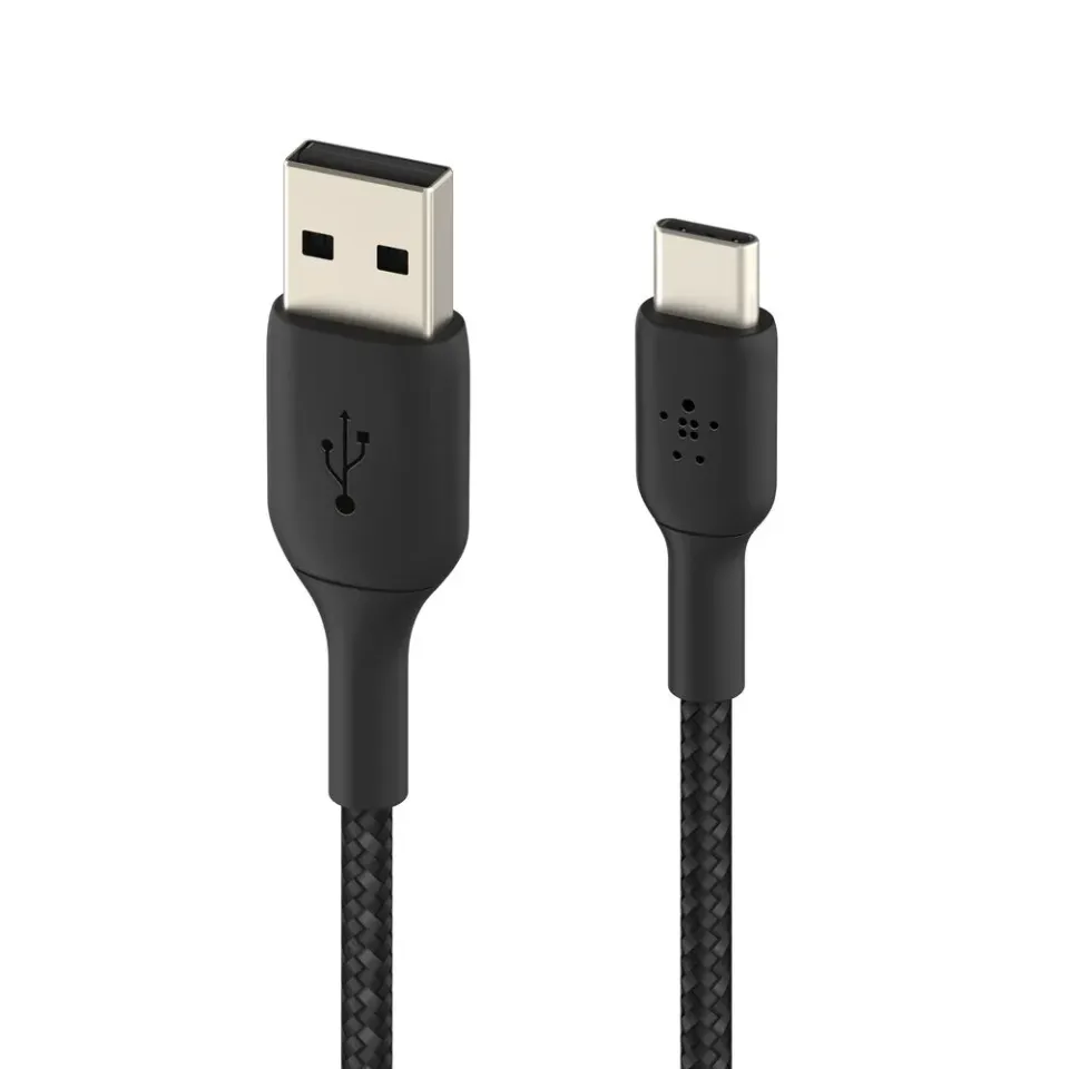 Belkin BOOST CHARGE USB-C/USB-A kabel, 1m, černý - odolný
