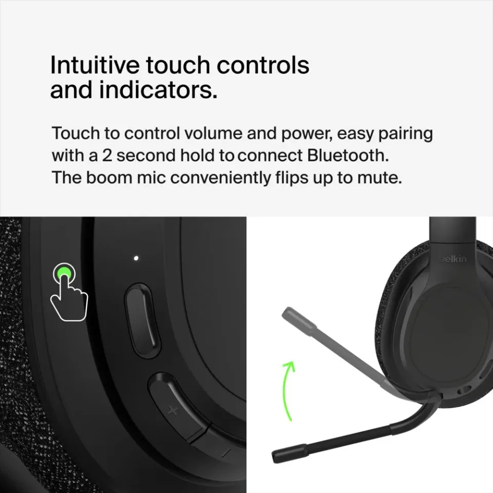 Belkin SOUNDFORM Adapt - Wireless Over-The-Ear Headphones - bezdrátová sluchátka