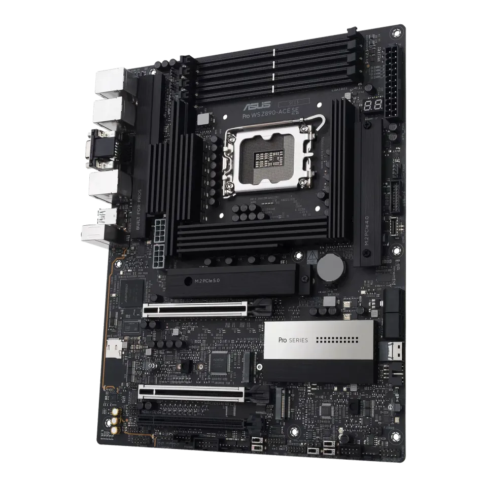 ASUS MB Sc LGA1851 PRO WS Z890-ACE SE, Intel Z890, 4xDDR5, 1xThunderbolt, 1xHDMI, 1xVGA, ATX