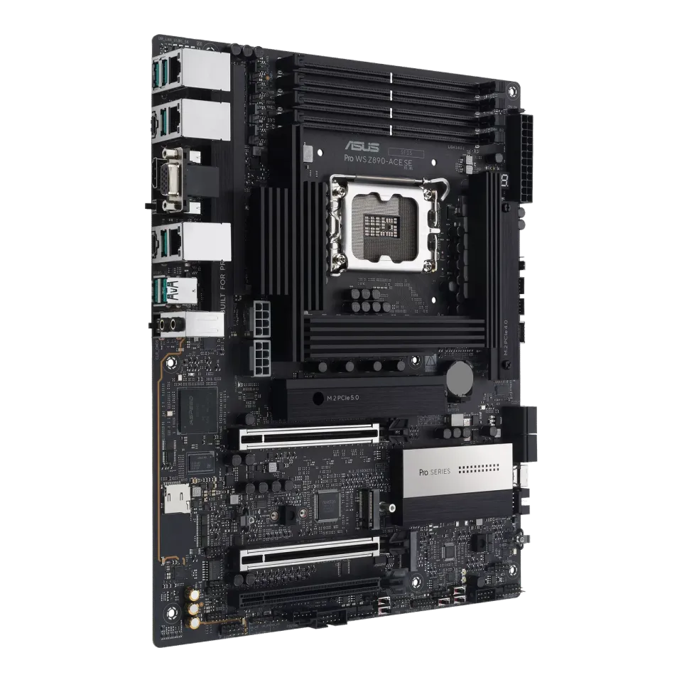 ASUS MB Sc LGA1851 PRO WS Z890-ACE SE, Intel Z890, 4xDDR5, 1xThunderbolt, 1xHDMI, 1xVGA, ATX