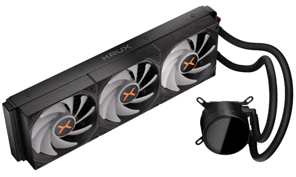 Krux vodní chladič CPU HydroX 360 ARGB / 3x120mm ARGB / PWM / AMD i Intel