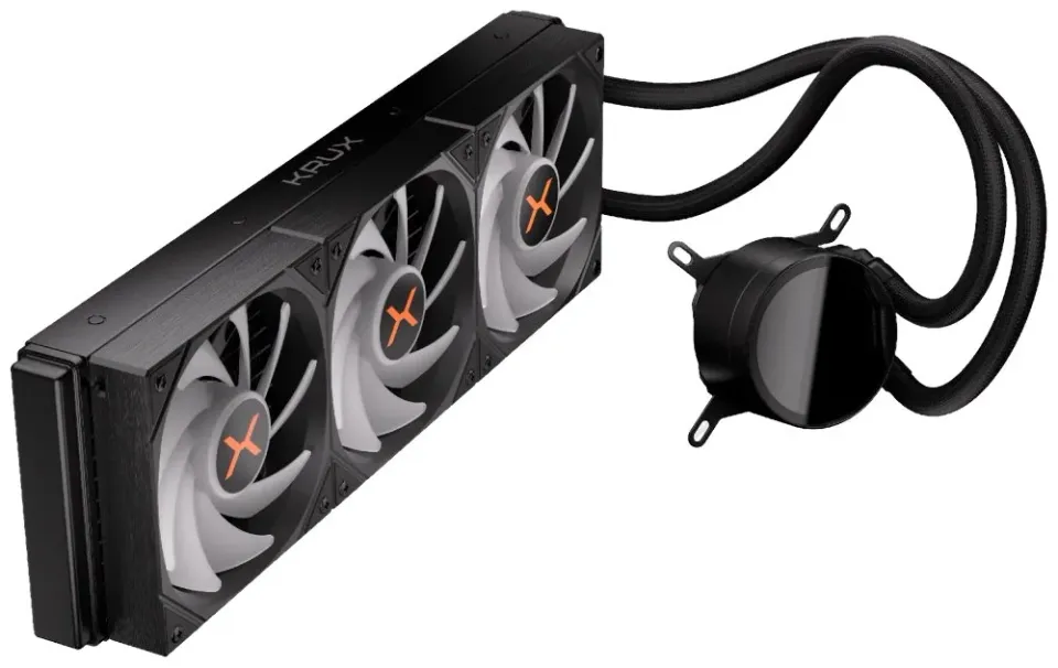 Krux vodní chladič CPU HydroX 360 ARGB / 3x120mm ARGB / PWM / AMD i Intel