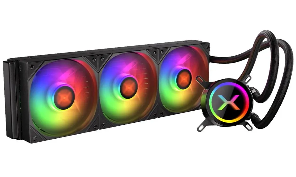 Krux vodní chladič CPU HydroX 360 ARGB / 3x120mm ARGB / PWM / AMD i Intel