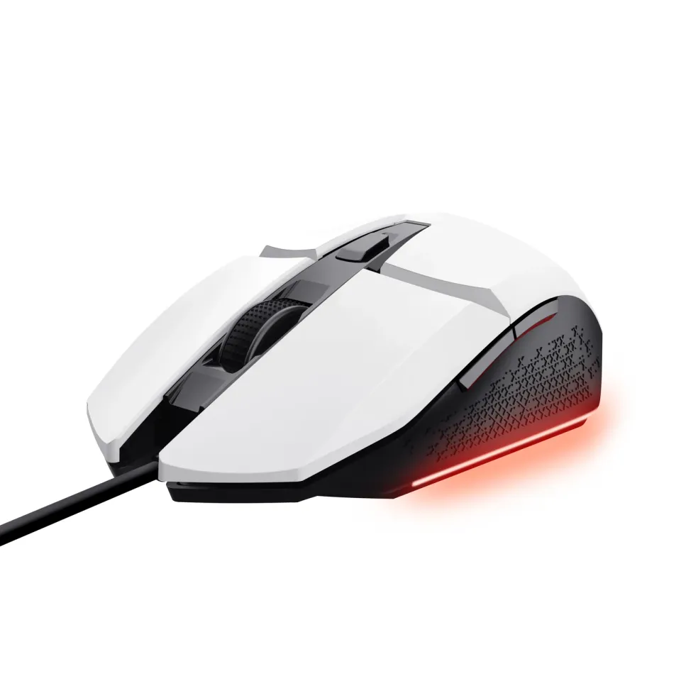 TRUST myš GXT 109W FELOX Gaming Mouse, optická, USB, bílá