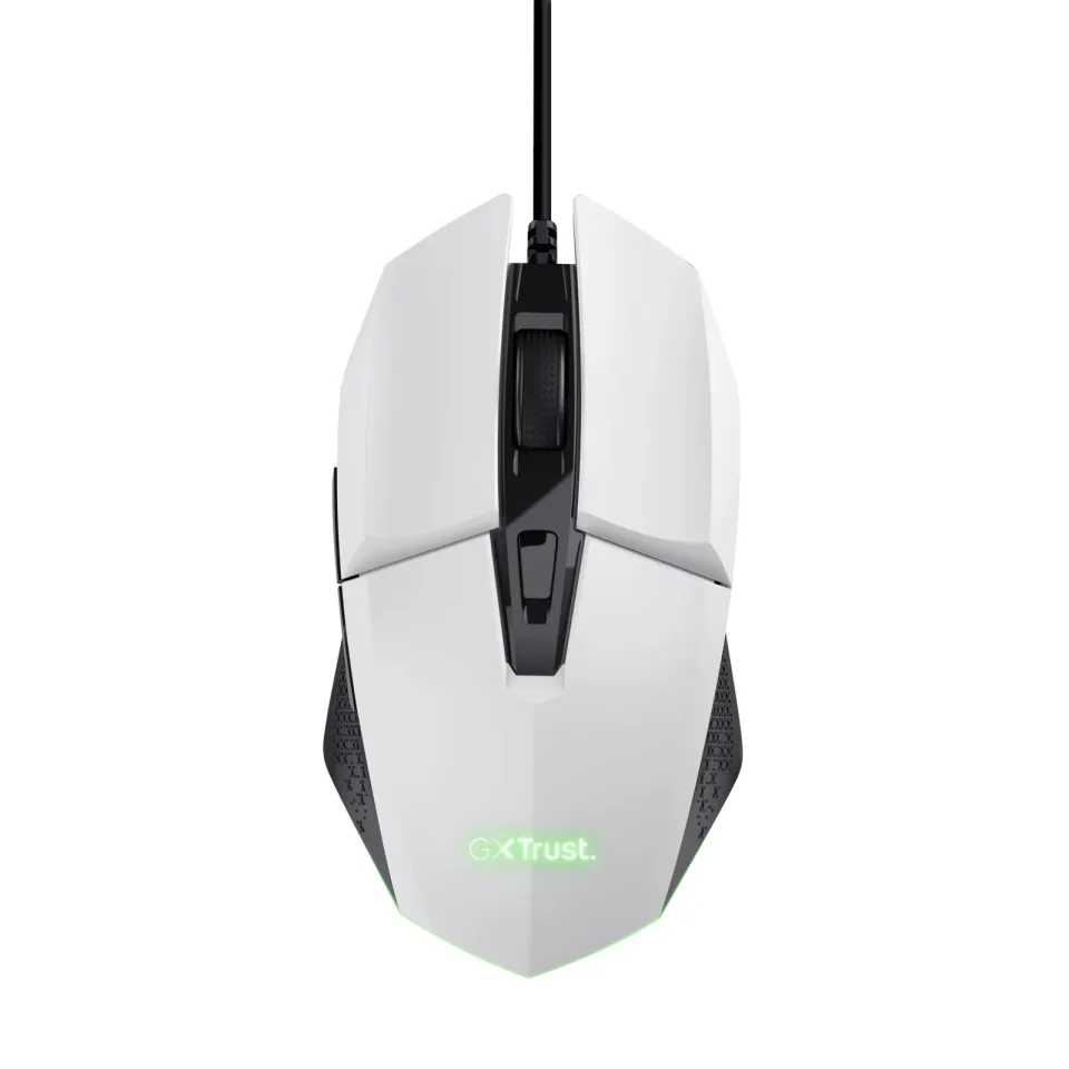 TRUST myš GXT 109W FELOX Gaming Mouse, optická, USB, bílá