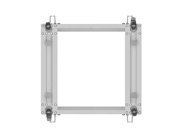 LANBERG OTEVŘENÝ RACK 19" 15U 600X600-1100 NASTAVITELNÝ ŠEDÝ