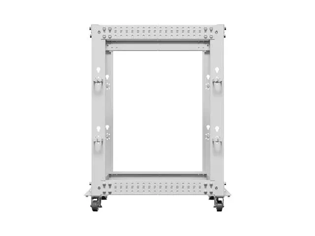 LANBERG OTEVŘENÝ RACK 19" 15U 600X600-1100 NASTAVITELNÝ ŠEDÝ