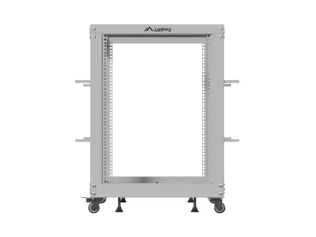 LANBERG OTEVŘENÝ RACK 19" 15U 600X600-1100 NASTAVITELNÝ ŠEDÝ