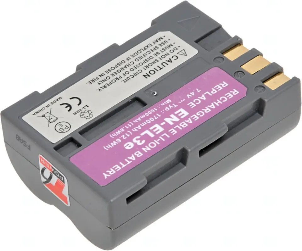 Baterie T6 Power pro Nikon EN-EL3e, EN-EL3, EN-EL3a, 1700mAh, 12,6Wh