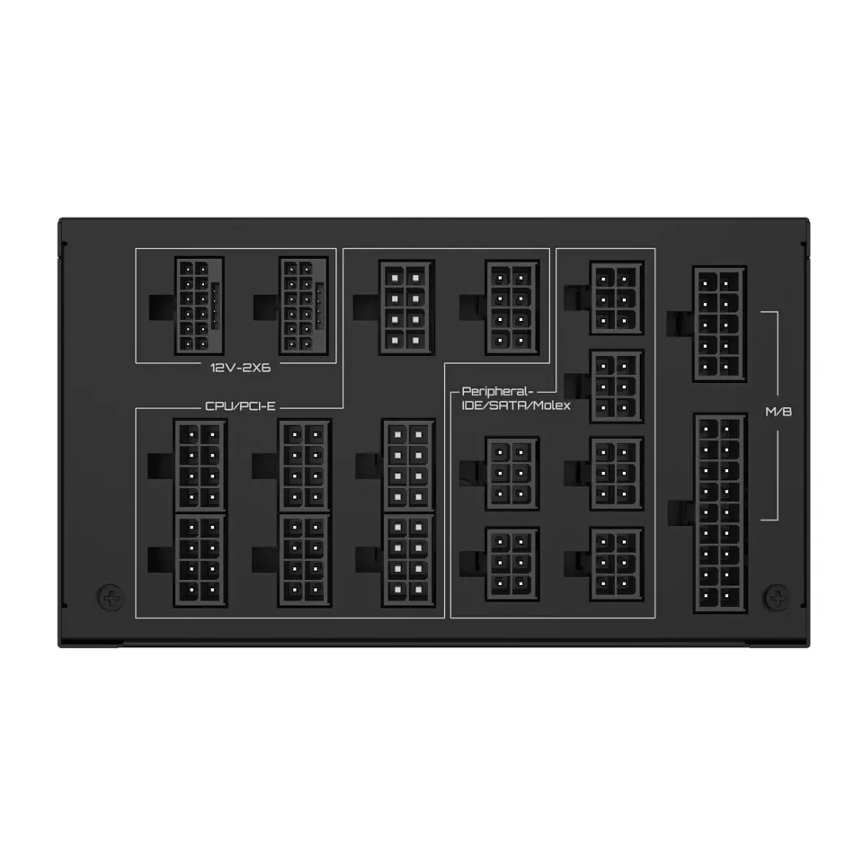 GIGABYTE zdroj UD1600PM PG5 AI TOP, 1600W, 80+ Platinum, 140mm fan