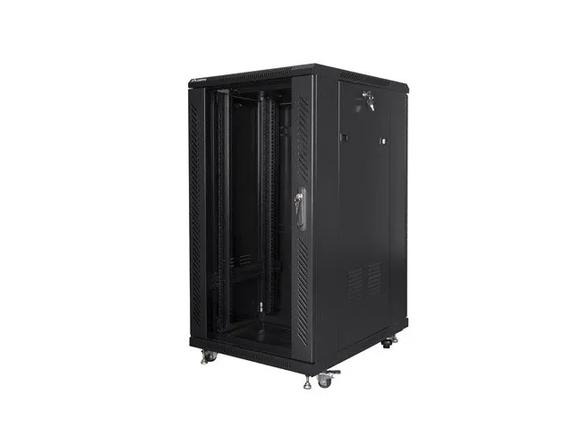 LANBERG Volně stojící skříň 19" 22U/600x800 černá (RAL9004) (v rozloženém stav