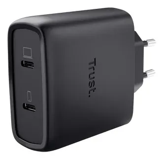 TRUST GaN Nabíječka MAXO 65W 2-Port, USB-C, černá