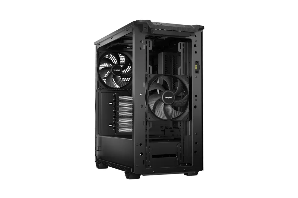Be quiet! skříň PURE BASE 501DX / ATX / 3x140mm PWM fan / ARGB LED pásek / USB3.2 / temperované sklo / černá