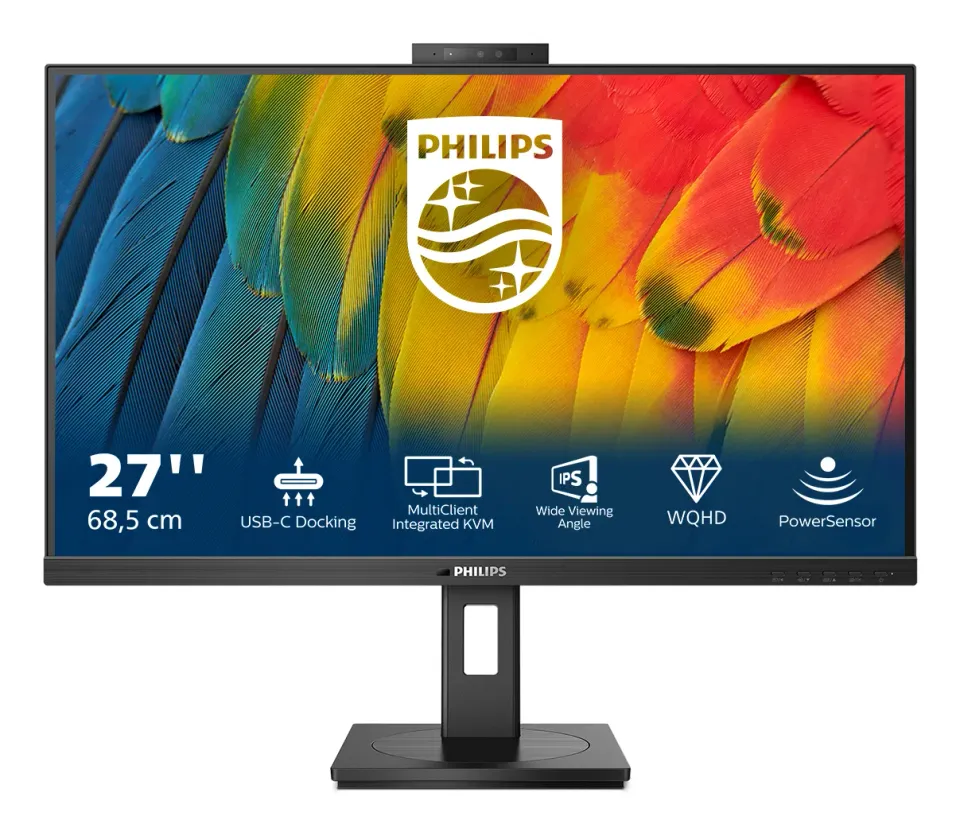 Philips MT IPS LED 27B1U5601H/00 - IPS panel, 2560x1440, HDMI, DP, USB-C, USB, LAN, repro, pivot, webcam