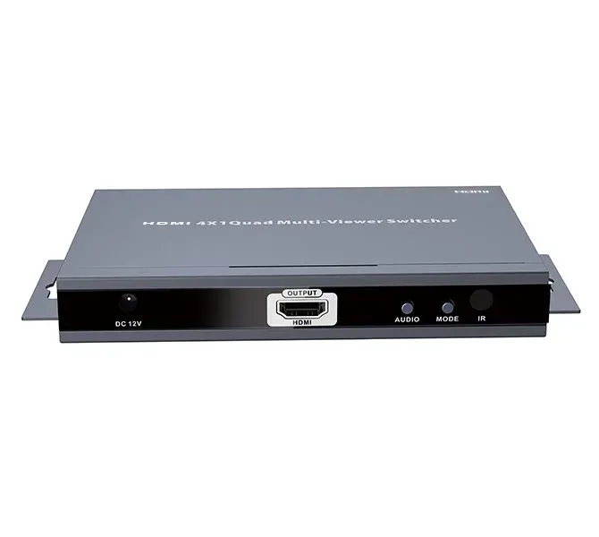 XtendLan HDMI multiviewer/kvadrátor, 4x vstup, 1x výstup, do 1080p, IR ovladač