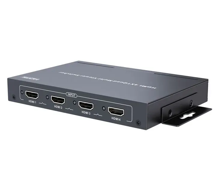 XtendLan HDMI multiviewer/kvadrátor, 4x vstup, 1x výstup, do 1080p, IR ovladač