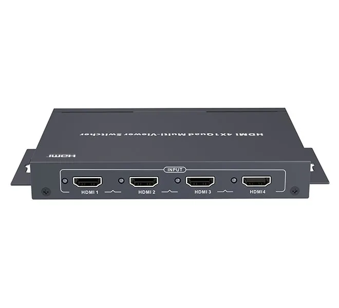 XtendLan HDMI multiviewer/kvadrátor, 4x vstup, 1x výstup, do 1080p, IR ovladač