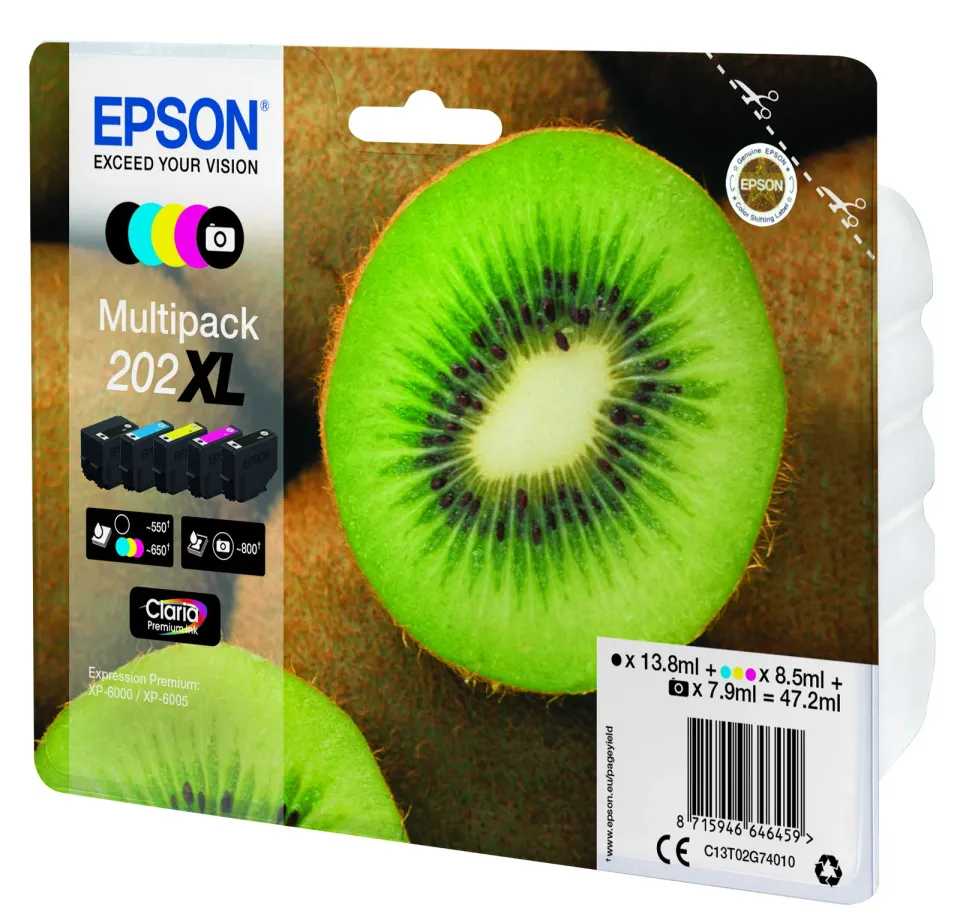 EPSON cartridge T02G7 (5color) multipack (kiwi) XL