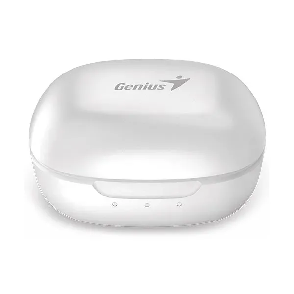 GENIUS sluchátka s mikrofonem HS-M905BT bezdrátový, do uší, mikrofon, výdrž 4 hodiny,, Bluetooth, USB-C, bílá