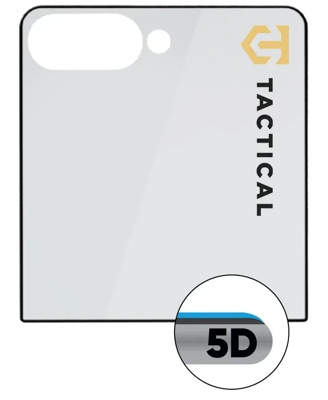Tactical Glass Shield 5D sklo (Vnější) pro Samsung Galaxy Z Flip 7 Black