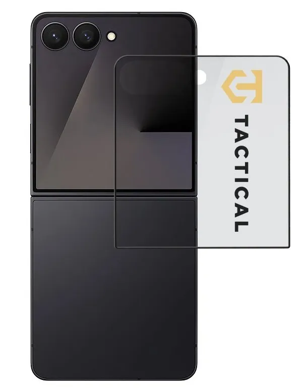 Tactical Glass Shield 5D sklo (Vnější) pro Samsung Galaxy Z Flip 7 Black