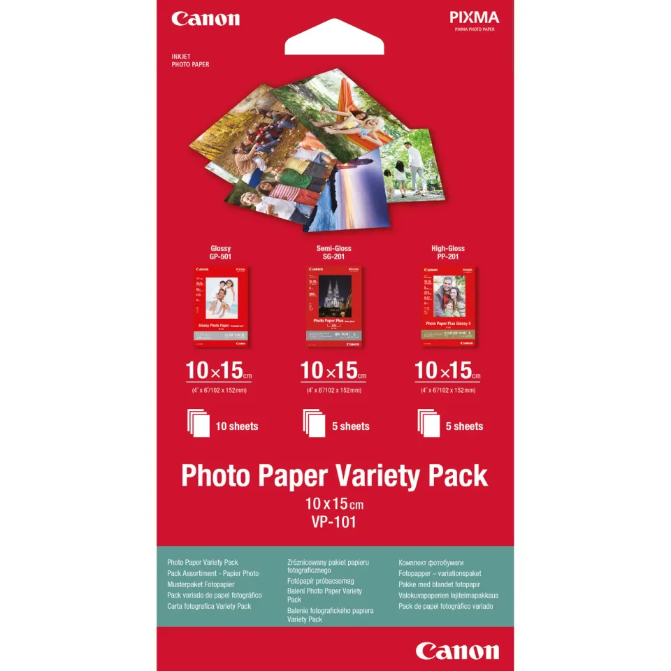 Canon fotopapír Photo Paper Variety Pack 10x15 (GP PP SG) po 5