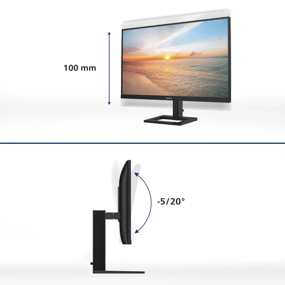 Philips LCD 27E1N1900AE 27" IPS 4K/3840x2160@60Hz/4ms/350cd/2xHDMI/2xUSB/USB-C/R