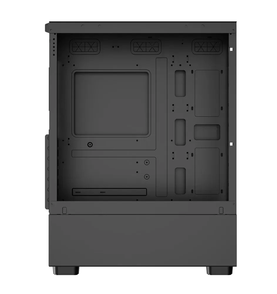 1stCOOL Middle Tower GAMER 5 s 3x ARGB ventilátorem, ATX black černý, bez zdroje, fulltower ATX (USB3+ Audio) (PC case)