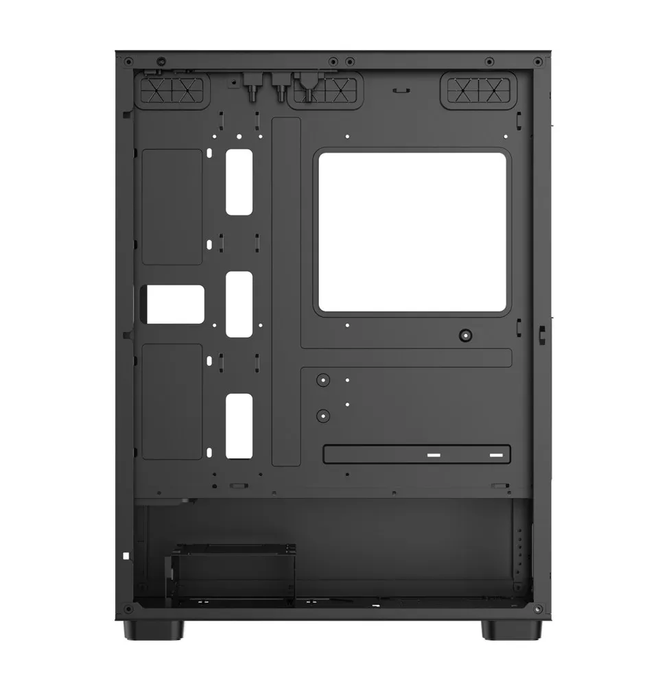 1stCOOL Middle Tower GAMER 5 s 3x ARGB ventilátorem, ATX black černý, bez zdroje, fulltower ATX (USB3+ Audio) (PC case)