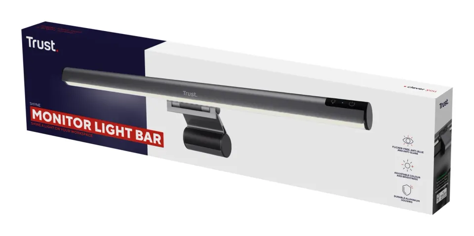 TRUST LED světlo nad monitor Shyne Monitor Light Bar - Černá