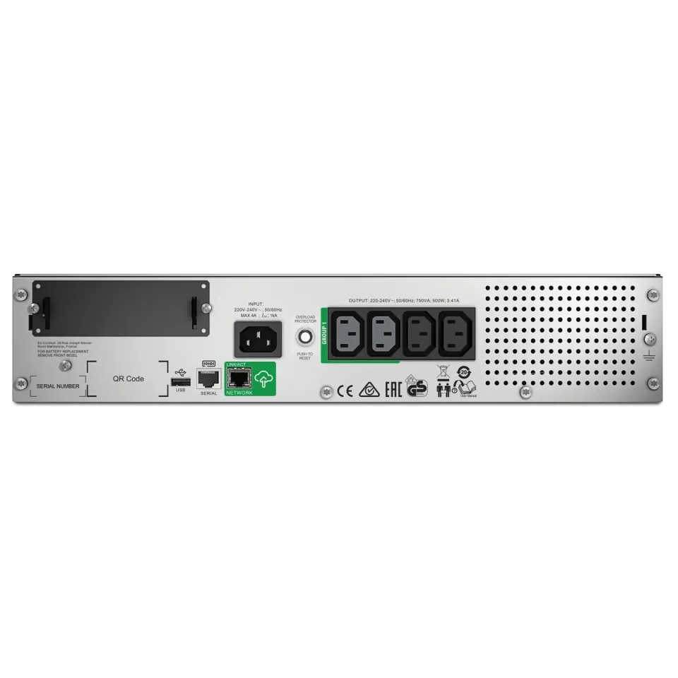 APC Smart-UPS 750VA LCD RM 2U 230V with SmartConnect (500W)