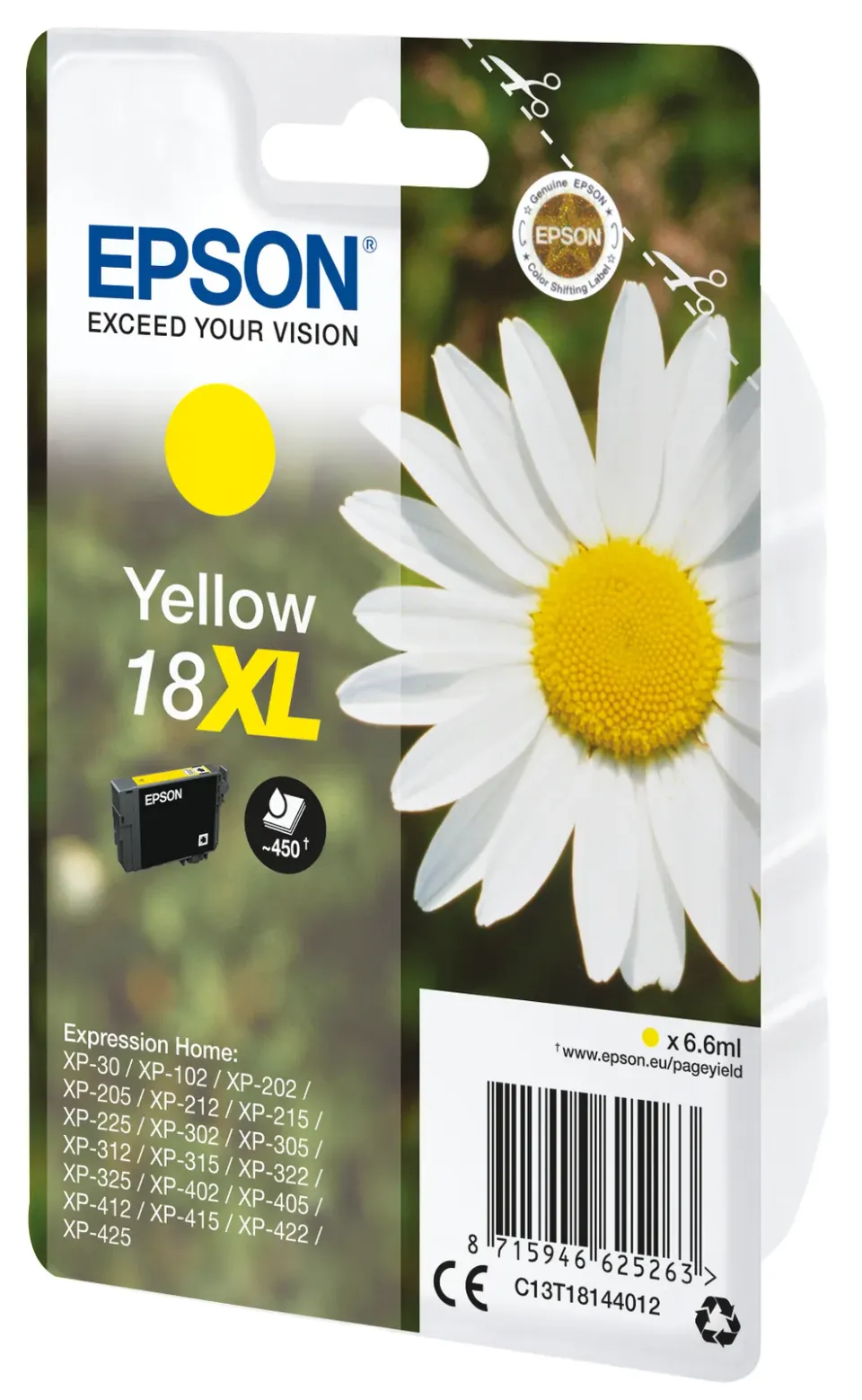EPSON cartridge T1814 yellow (sedmikráska) XL