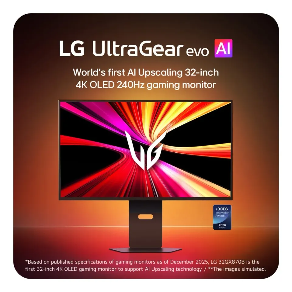 LG UltraGear/32GX870B-B/31,5"/OLED/4K UHD/240Hz/0,03ms/Černá/2R
