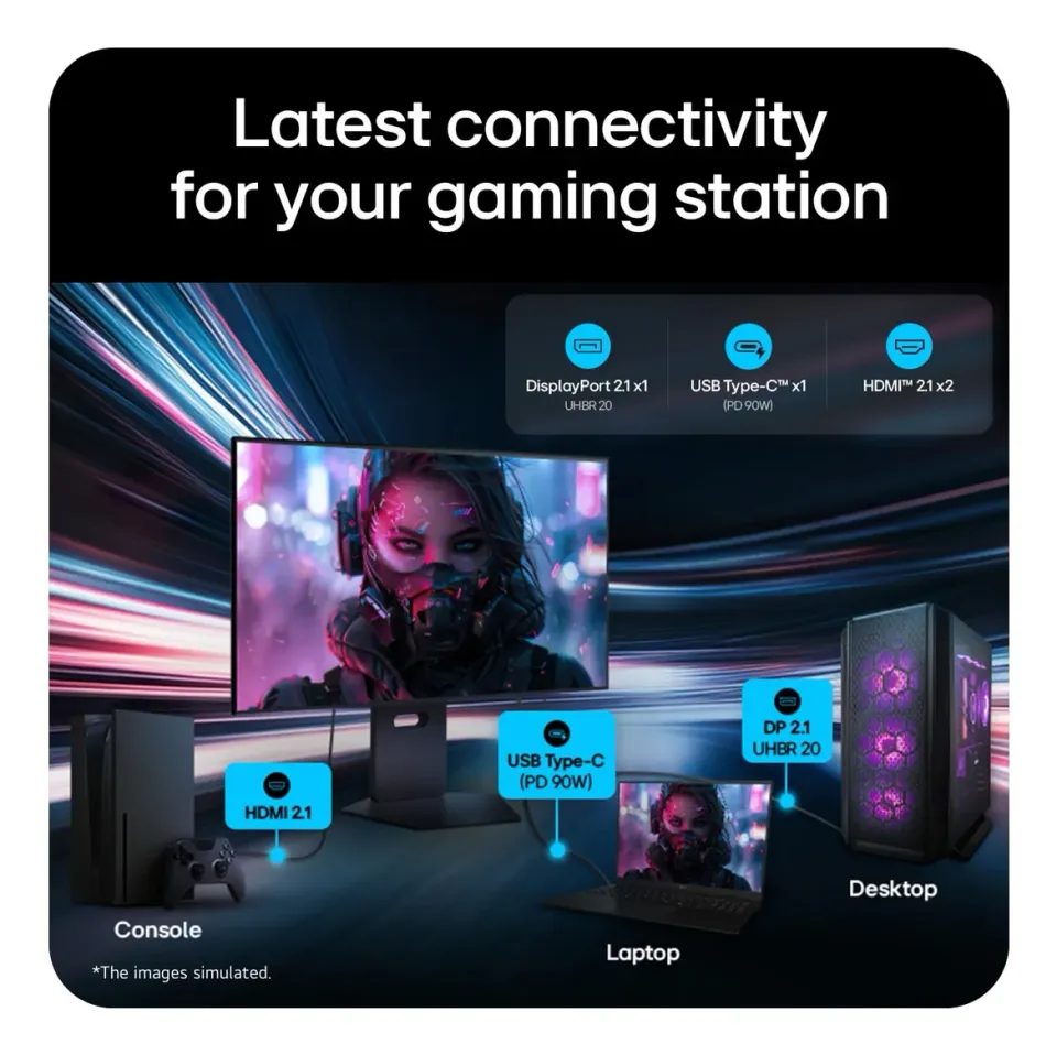 LG UltraGear/32GX870B-B/31,5"/OLED/4K UHD/240Hz/0,03ms/Černá/2R