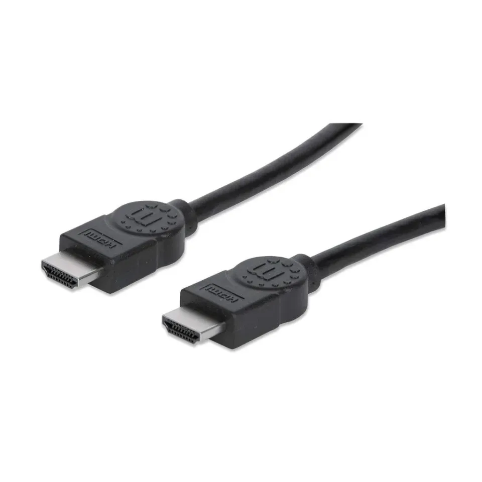 MANHATTAN kabel HDMI s Ethernetem, stíněný, 1m, Black