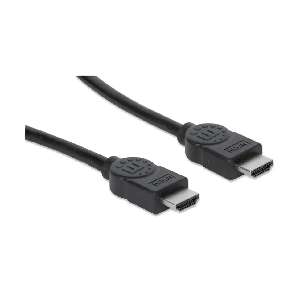 MANHATTAN kabel HDMI s Ethernetem, stíněný, 1m, Black