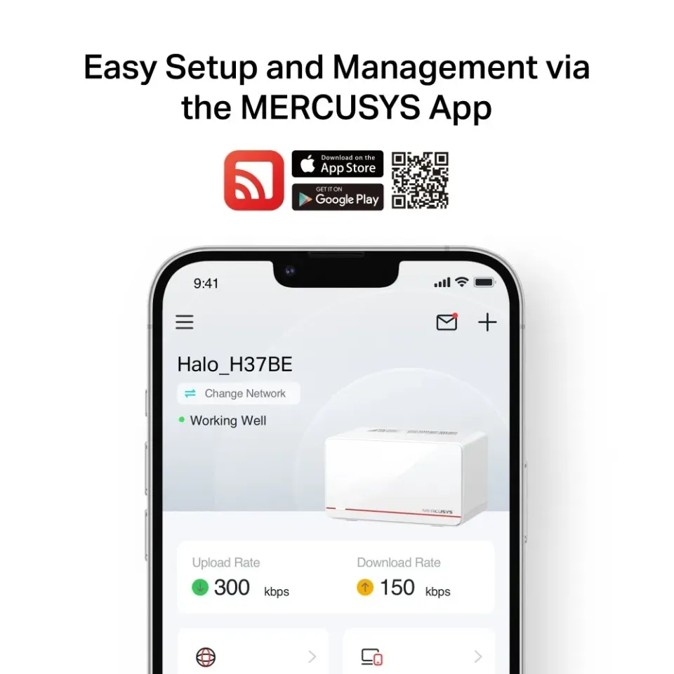 MERCUSYS Halo H37BE(2-pack) Wi-Fi 7 mesh systém pro pokrytí celé domácnosti BE65