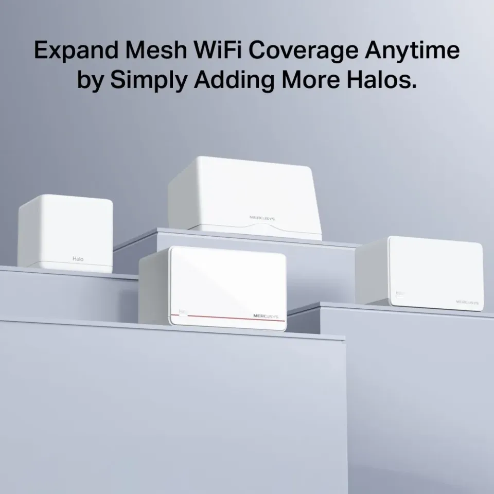 MERCUSYS Halo H37BE(2-pack) Wi-Fi 7 mesh systém pro pokrytí celé domácnosti BE65