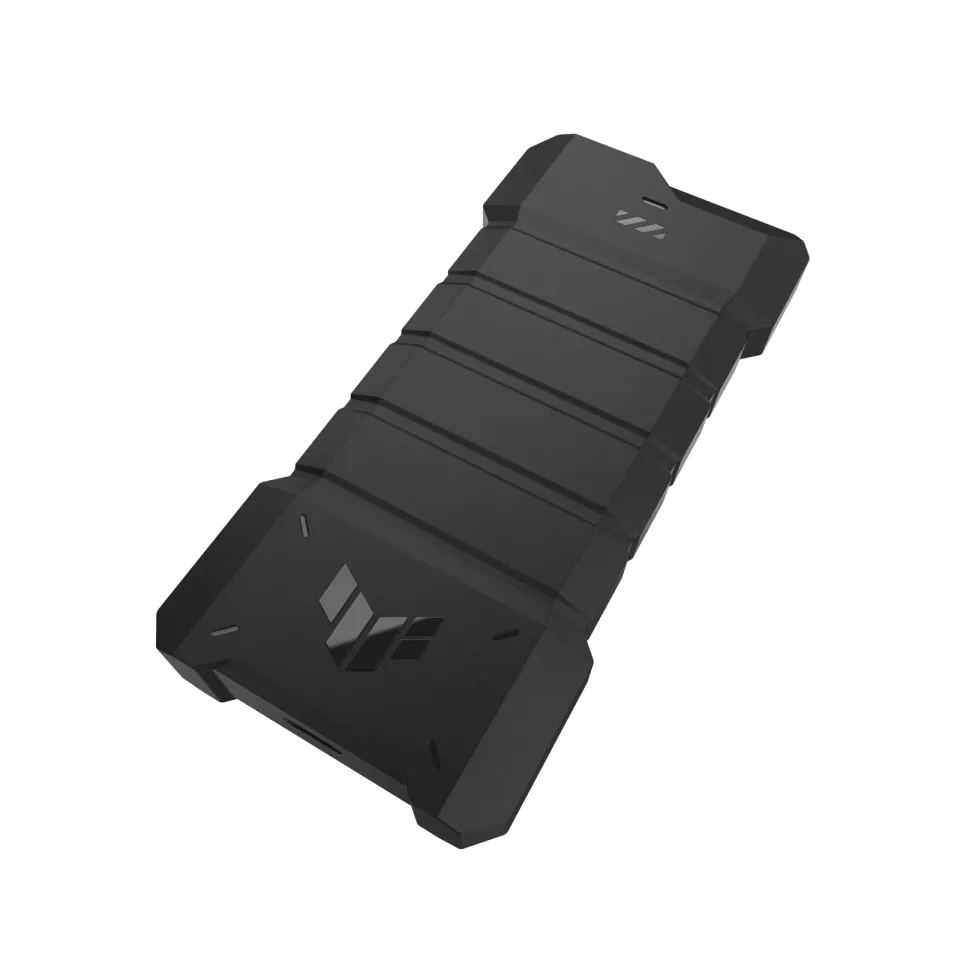ASUS TUF GAMING A2 SSD NVME case, USB3.2 Gen 2X1, M.2 NVMe SSD kovový box, černá
