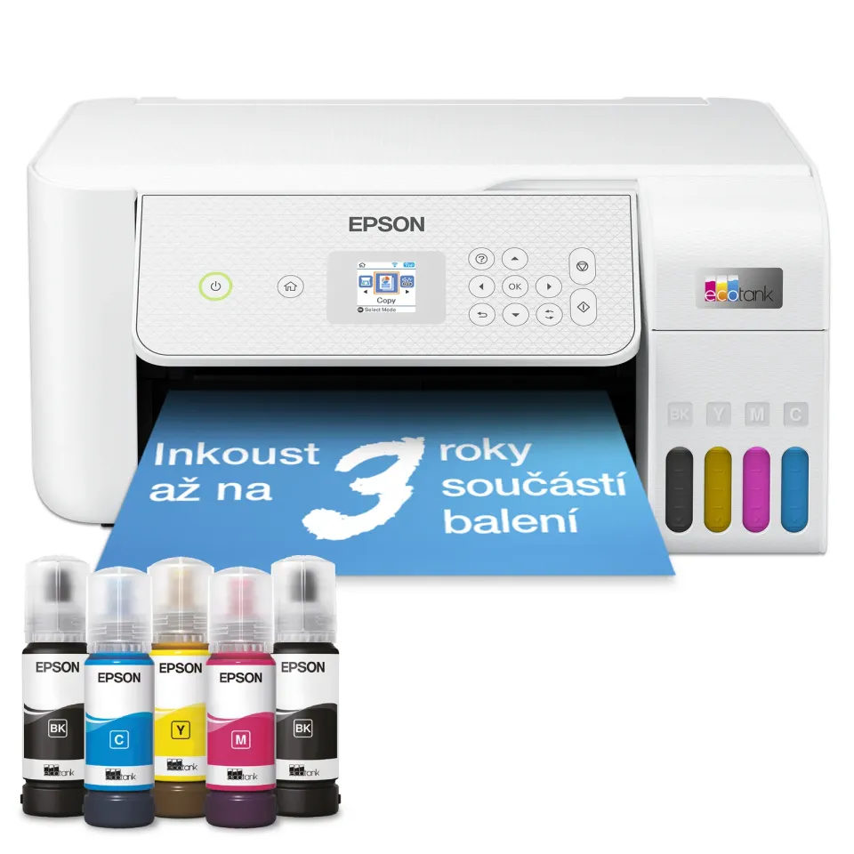 EPSON EcoTank L3286, inkoustová multifunkční tiskárna, bílá