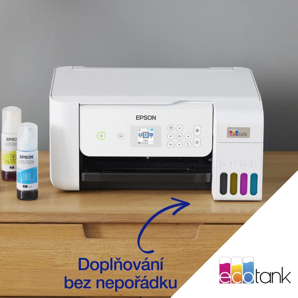 EPSON EcoTank L3286, inkoustová multifunkční tiskárna, bílá
