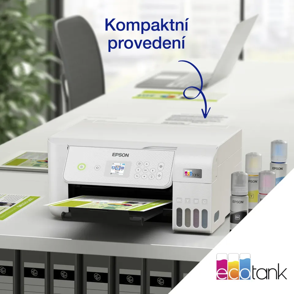 EPSON EcoTank L3286, inkoustová multifunkční tiskárna, bílá