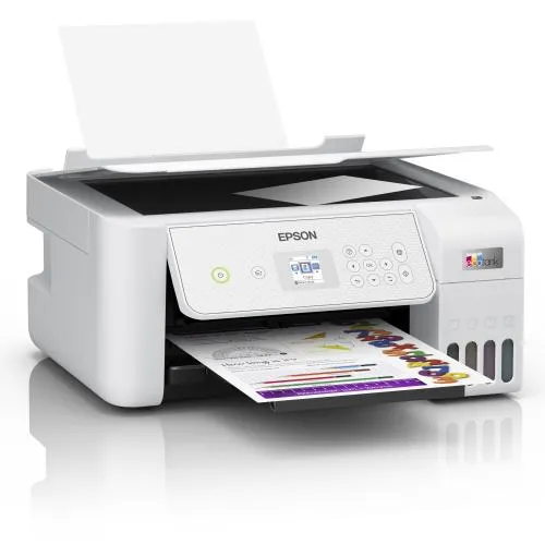 Epson EcoTank L3286 – tanková multifunkce A4 (tisk, kopírování, sken), barevný displej, Wi-Fi, bílá