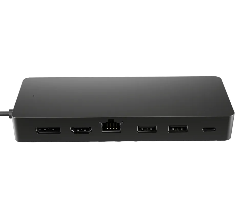 HP dock - Universal USB-C Multiport Hub (2x USB-A 3.2, 1xUSB-C, 1xHDMI 2.0, 1xDP 1.2, USB-C 65W, RJ45, bez zdroje
