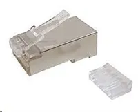 Solarix Konektor RJ45 CAT6 STP 8p8c stíněný skládaný na licnu / 100 ks KRJ45/6SH