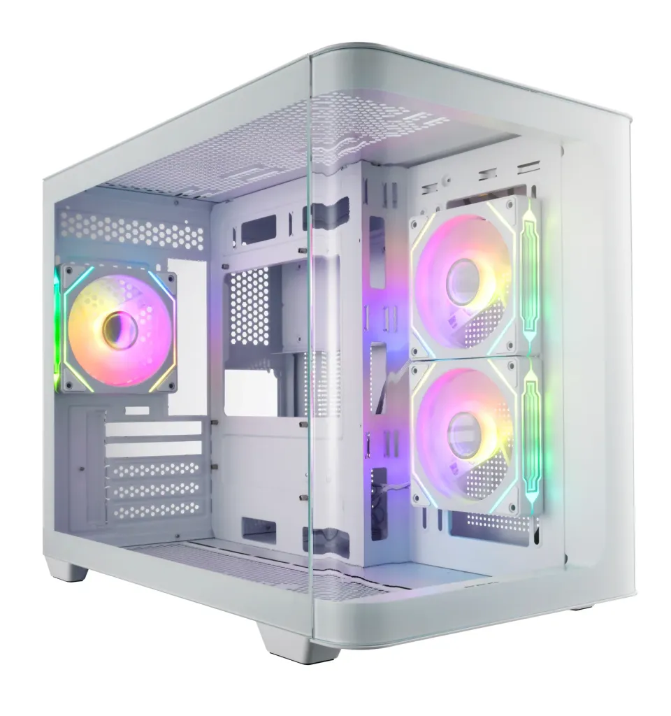 FSP S380-WA/Micro ATX/Transpar./Bílá