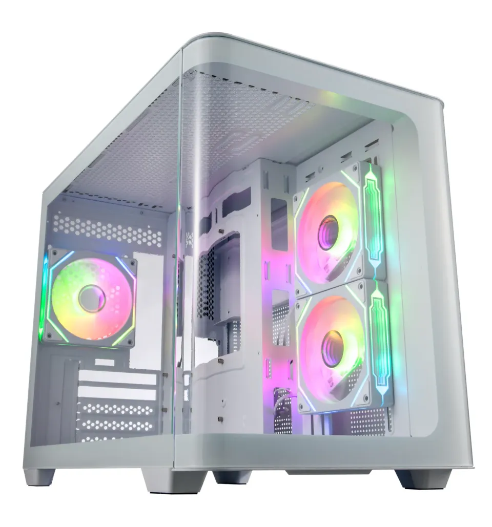 FSP S380-WA/Micro ATX/Transpar./Bílá